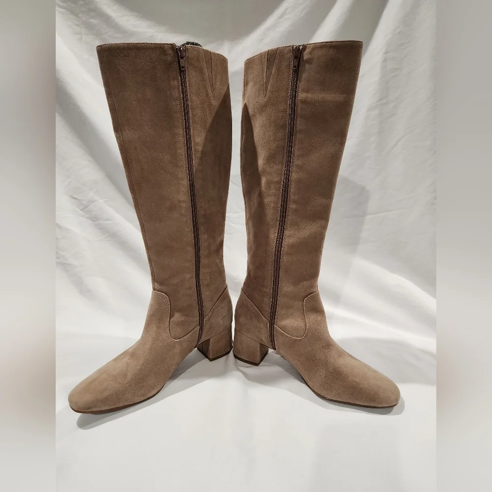 Alex Marie Suede Leather Tan Knee-High Women's Boots Dillards Exclusive